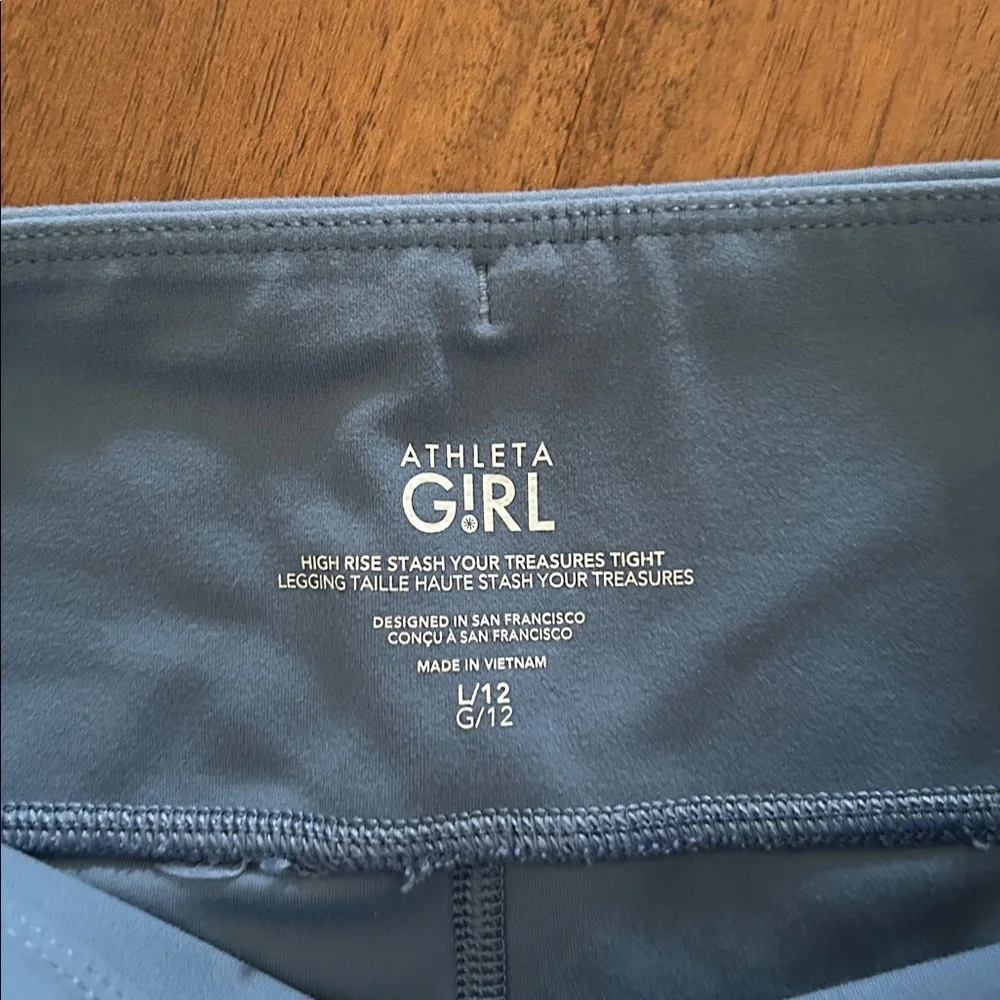 Lot of 4 Athleta Girl Leggings M & L - Picture 7 of 9